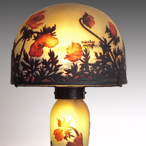 Muller Frères Lampe aux coquelicots, 1900 ca. © Arwas Archives