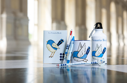 Prodotti della linea bambini della Reggia di Venaria