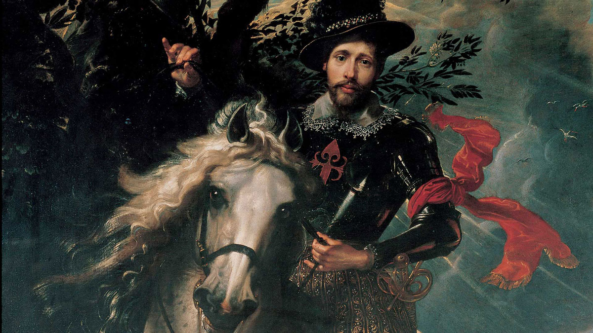 P.P. RUBENS, Ritratto di Giovan Carlo Doria a cavallo, 1607-1608 circa, Musei Nazionali di Genova - Galleria Nazionale della Liguria.