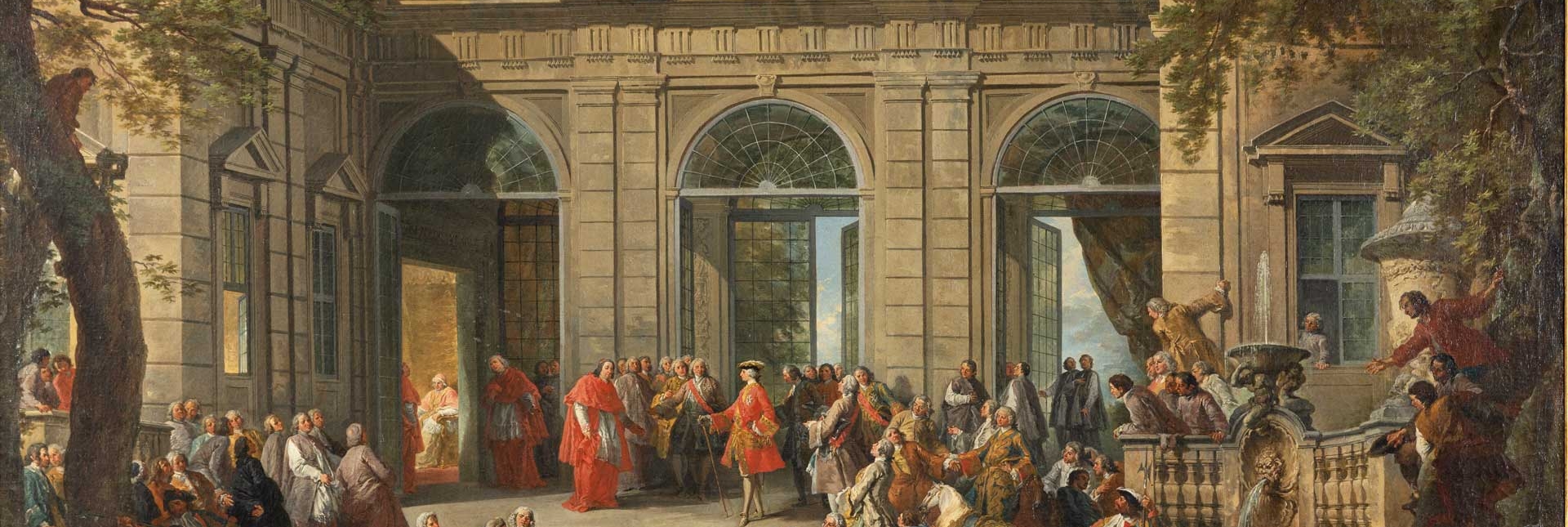 G. P. Panini, Carlo di Borbone visita papa Benedetto XIV nella Coffee-House del Quirinale, 1746 
