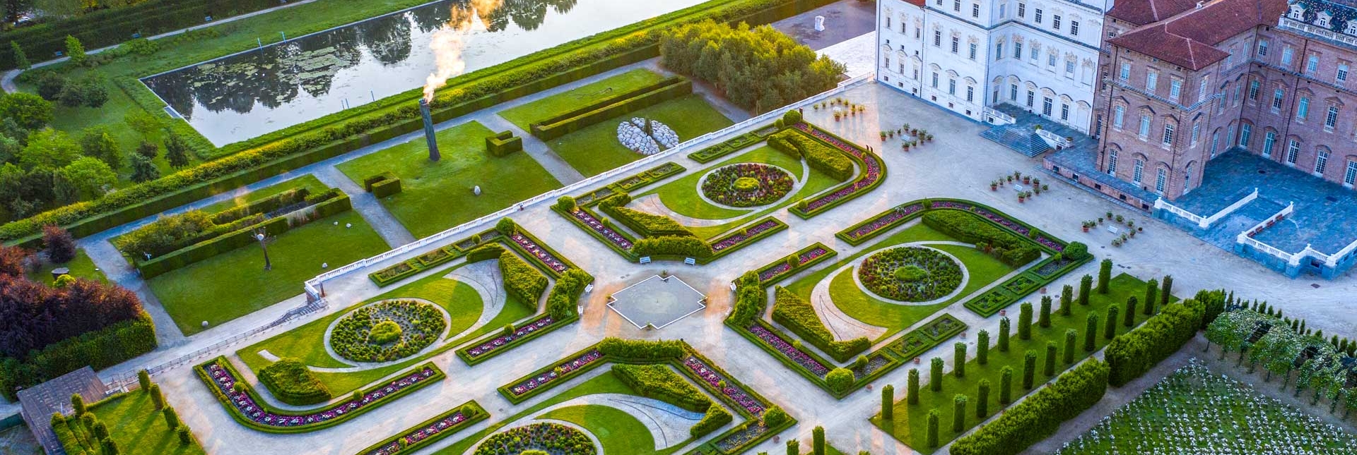 Die Gärten, Luftaufnahme. Foto von Dario Fusaro