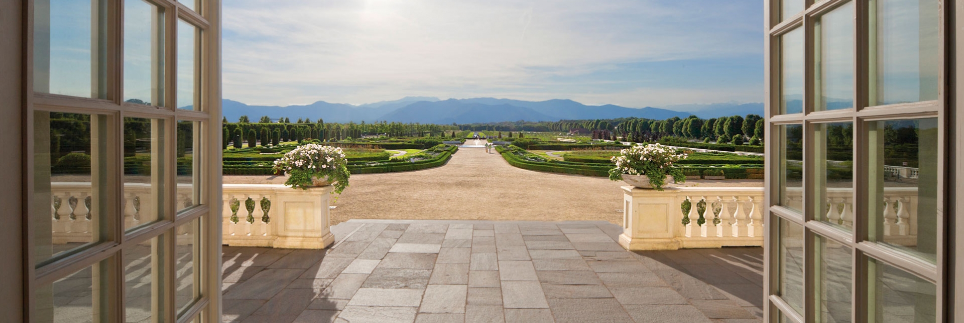 Gran vista sui Giardini dalla Sala di Diana