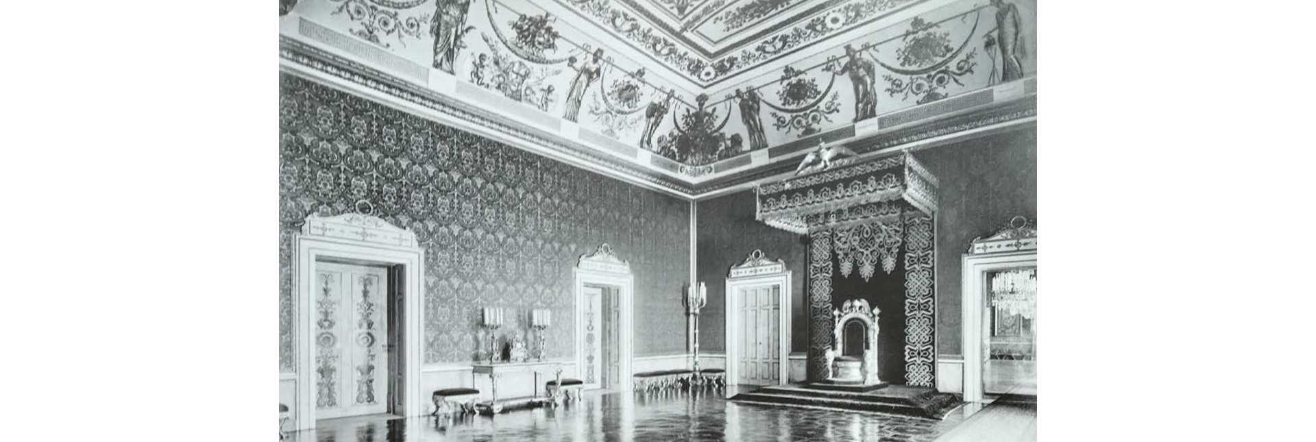 Sala del trono del Palazzo Reale di Napoli, 1879 – 1910 ca. - ©Archivi Alinari - archivio Brogi, Firenze