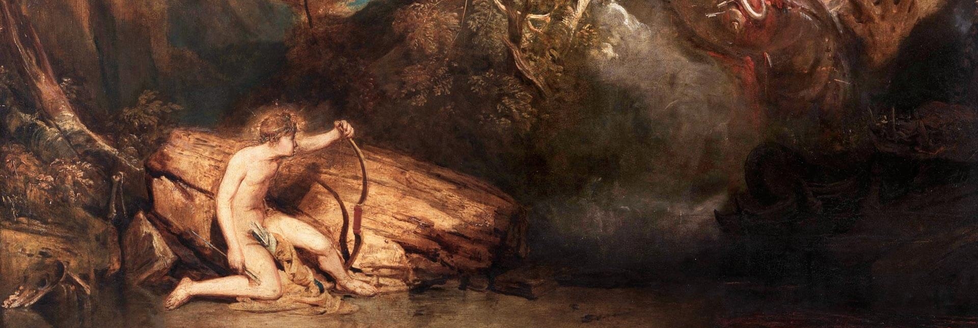 JMW Turner, Apollo and Python, exhibited 1811, Oil paint on canvas