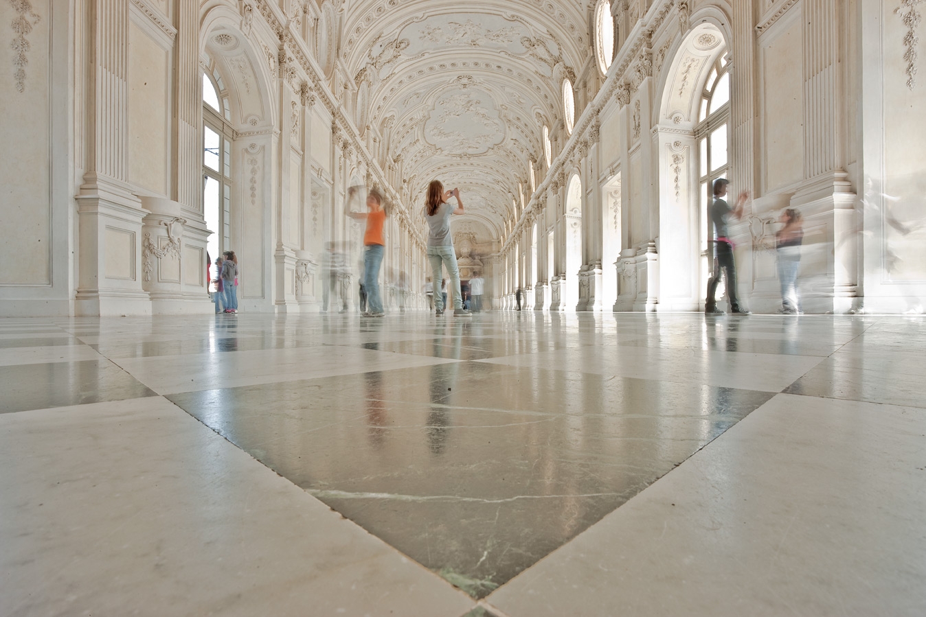 Italy, Piedmont. The Galleria Grande of the Venaria reale Wall Art