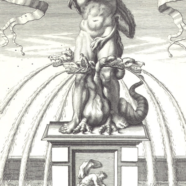 Particolare della Fontana dell’Ercole, 'Venaria Reale, Palazzo di Piacere, e di Caccia, ideato dall’Altezza Reale di Carlo Emanuele II Duca di Savoia', 1672