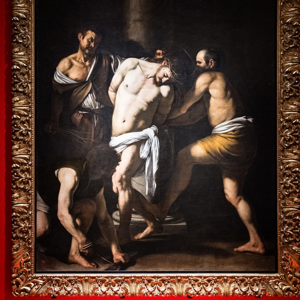 Capodimonte da Reggia a Museo.  La mostra, Caravaggio, La flagellazione - Ph Andrea Guermani