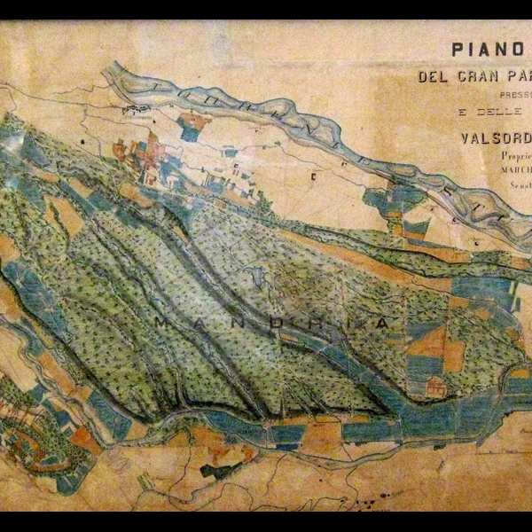 Mappa della Tenuta della Mandria, 1892