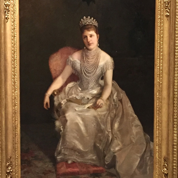 Francesca Gambacorta Magliani (Palermo 1845 - 1910).  S.M. Margherita di Savoia prima regina d’Italia. 1888 