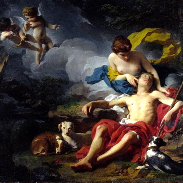 Pierre Subleyras, Diana und Endimione, 1740 ca, olio su tela, London, National Gallery