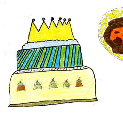 Attività Il banchetto del Re - I disegni delle torte