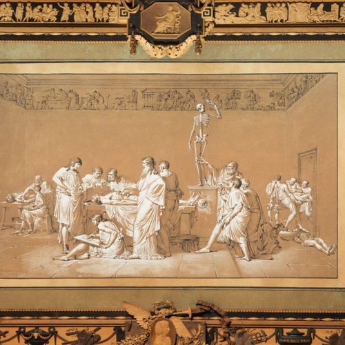 Cornice. Bonzanigo, Scuola di Anatomia greca, 1793. Torino, Pinacoteca Accademia Albertina