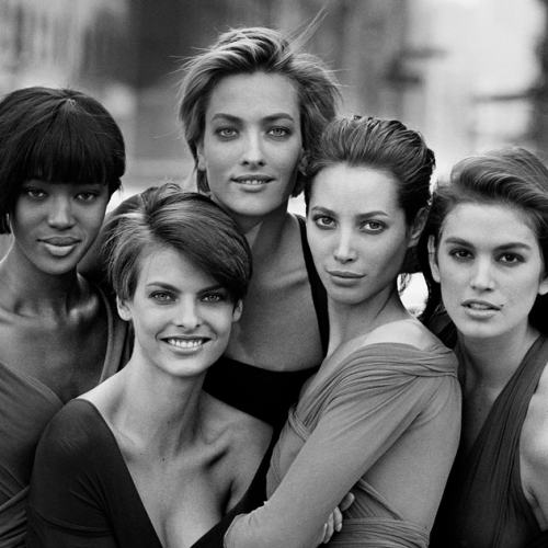 Naomi Campbell, Linda Evangelista, Tatjana Patitz, Christy Turlington & Cindy Crawford, New York, 1990