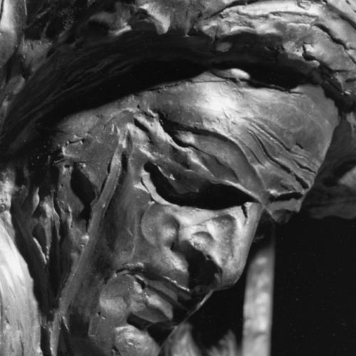 Augusto Perez, Crocifissione - Deposizione, 1986-1993 - bronzo - particolare