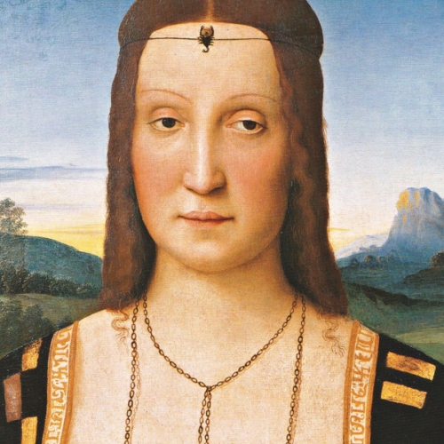Raffaello, Ritratto di Elisabetta Gonzaga. Firenze Uffizi 