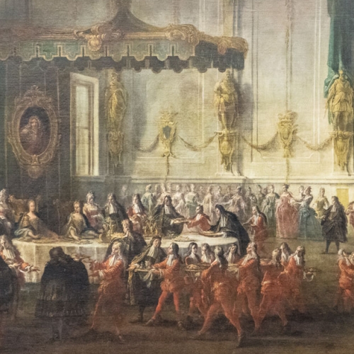 Ilario Giacinto Mercanti detto lo Spolverini. Convito nuziale di Elisabetta Farnese, 1717-1721 circa