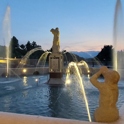 Herkulesbrunnen - Abendfoto	