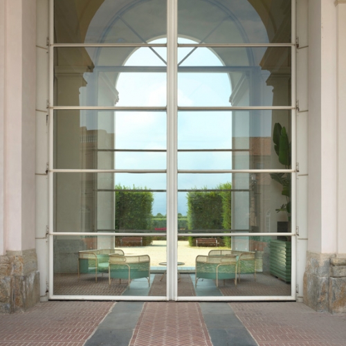 Il bookshop della Reggia di Venaria dall'esterno 