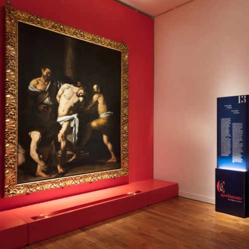 Capodimonte da Reggia a Museo.  La mostra, Caravaggio, La flagellazione - Ph Lea Anouchinsky