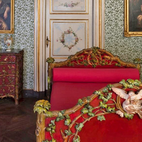 Il Castello della Mandria, Camera da letto di Vittorio Emanuele II - Foto di Lea Anouchinsky 