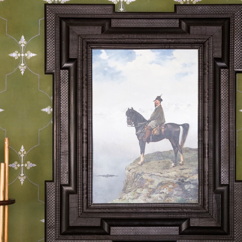 Ritratto di Vittorio Emanuele II nella Sala del biliardo - Foto di Lea Anouchinsky 