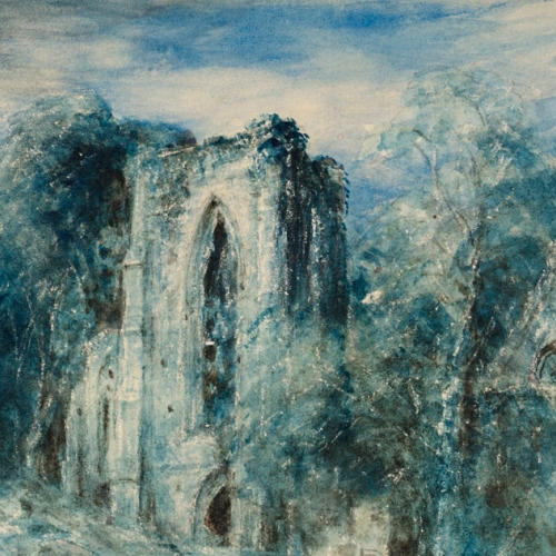 John Constable, Netley Abbey by Moonlight 
