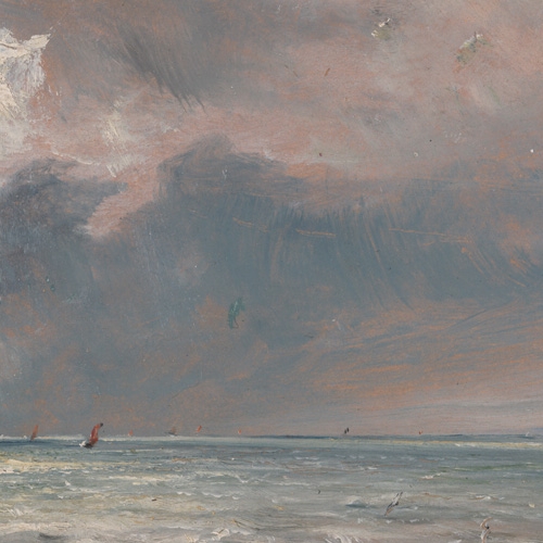 John Constable, The Sea near Brighton (Il mare vicino Brighton), 1826, olio su cartoncino