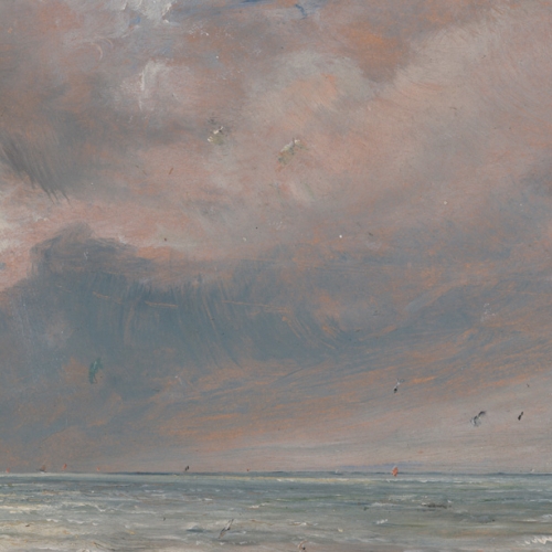 John Constable, The Sea near Brighton, 1826, olio su cartoncino