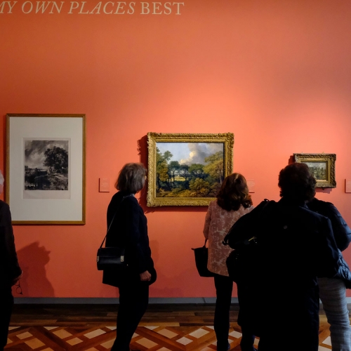 Visitatori alla mostra di John Constable