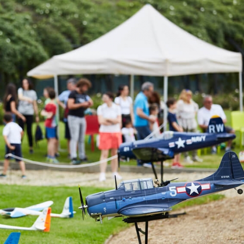 Modellini di aerei nei Giardini - Foto di Andrea Marcantonio