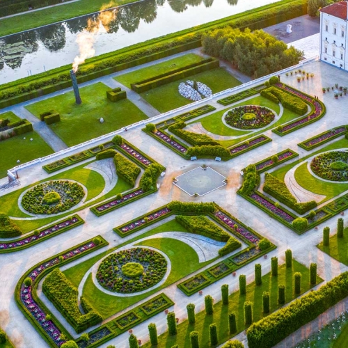 Die Gärten, Luftaufnahme. Foto von Dario Fusaro
