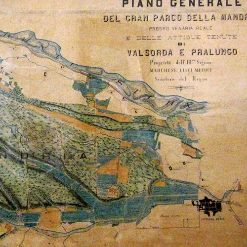 Mappa della Tenuta della Mandria, 1892