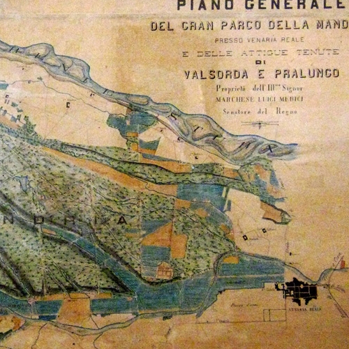 Mappa della Tenuta della Mandria, 1892
