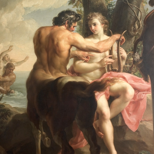 Pompeo Batoni. Educazione di Achille, olio su tela. 1746, Firenze,Gallerie degli Uffizi