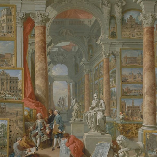 Giovanni Paolo Pannini, Roma Moderna, olio su tela, 1757, New York, The Metropolitan Museum of Art