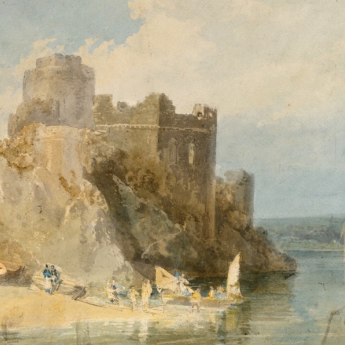 Joseph Mallord William Turner, Pembroke Castle (Castello di Pembroke), 1798, Acquerello su carta
