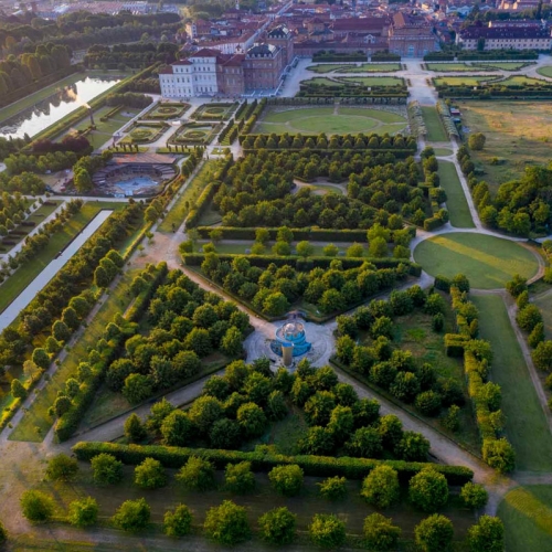 Veduta aerea dei Giardini della Reggia di Venaria - Foto di Dario Fusaro