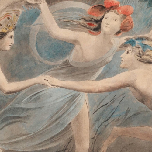 William Blake. Oberon, Titania and Puck with Faries Danding, c. 1786