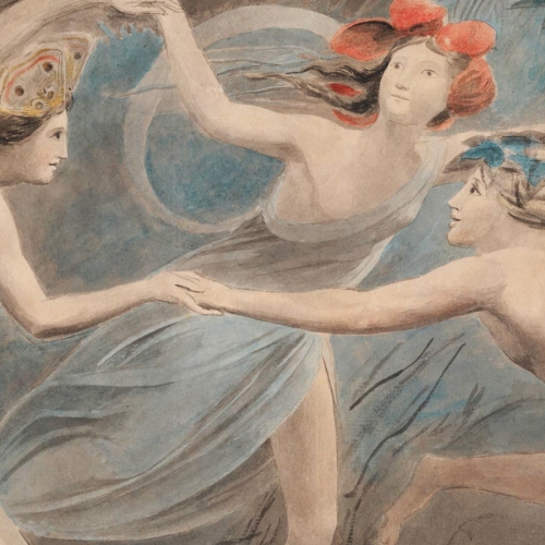 William Blake. Oberon, Titania and Puck with Faries Danding, c. 1786