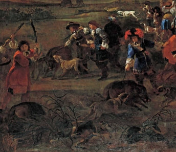 Jan Miel, Caccia al cinghiale