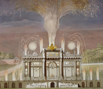 Macchina per i Reali Fuochi d’artificio di Giovanni Niccolò Servandoni. Londra, 1749