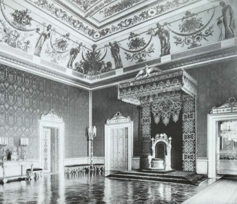 Sala del trono del Palazzo Reale di Napoli, 1879 – 1910 ca. - 