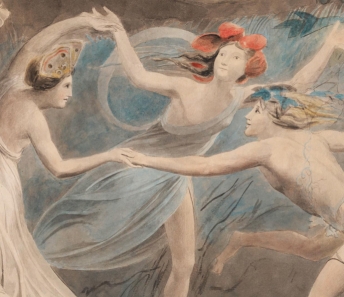 William Blake. Oberon, Titania and Puck with Faries Danding, c. 1786