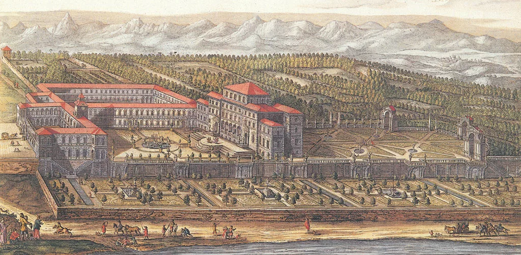 La Reggia di Venaria in una stampa del Seicento