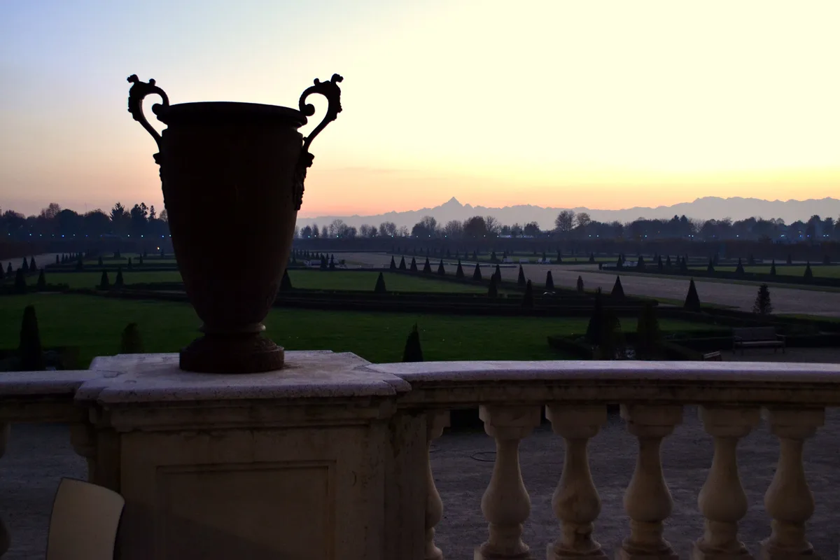 Giardini della Reggia di Venaria al tramonto - Foto di Barbara Gaz