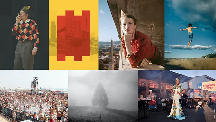 Autunno della fotografia. Collage delle immagini delle mostre