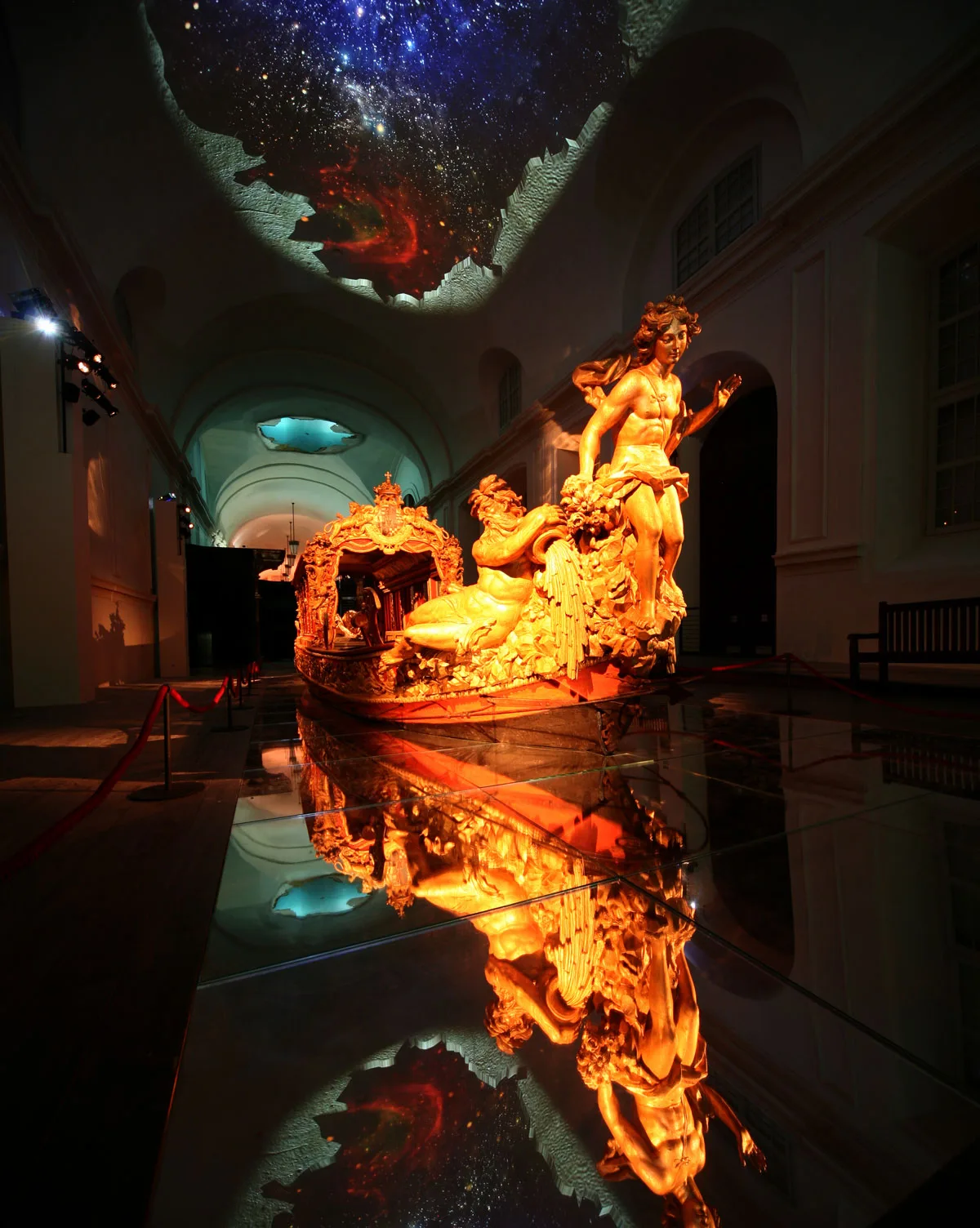 Il Bucintoro nelle Scuderie Juvarriane della Reggia di Venaria