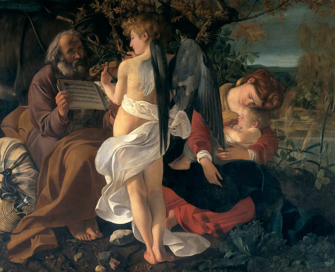 Caravaggio, Riposo durante la fuga in Egitto