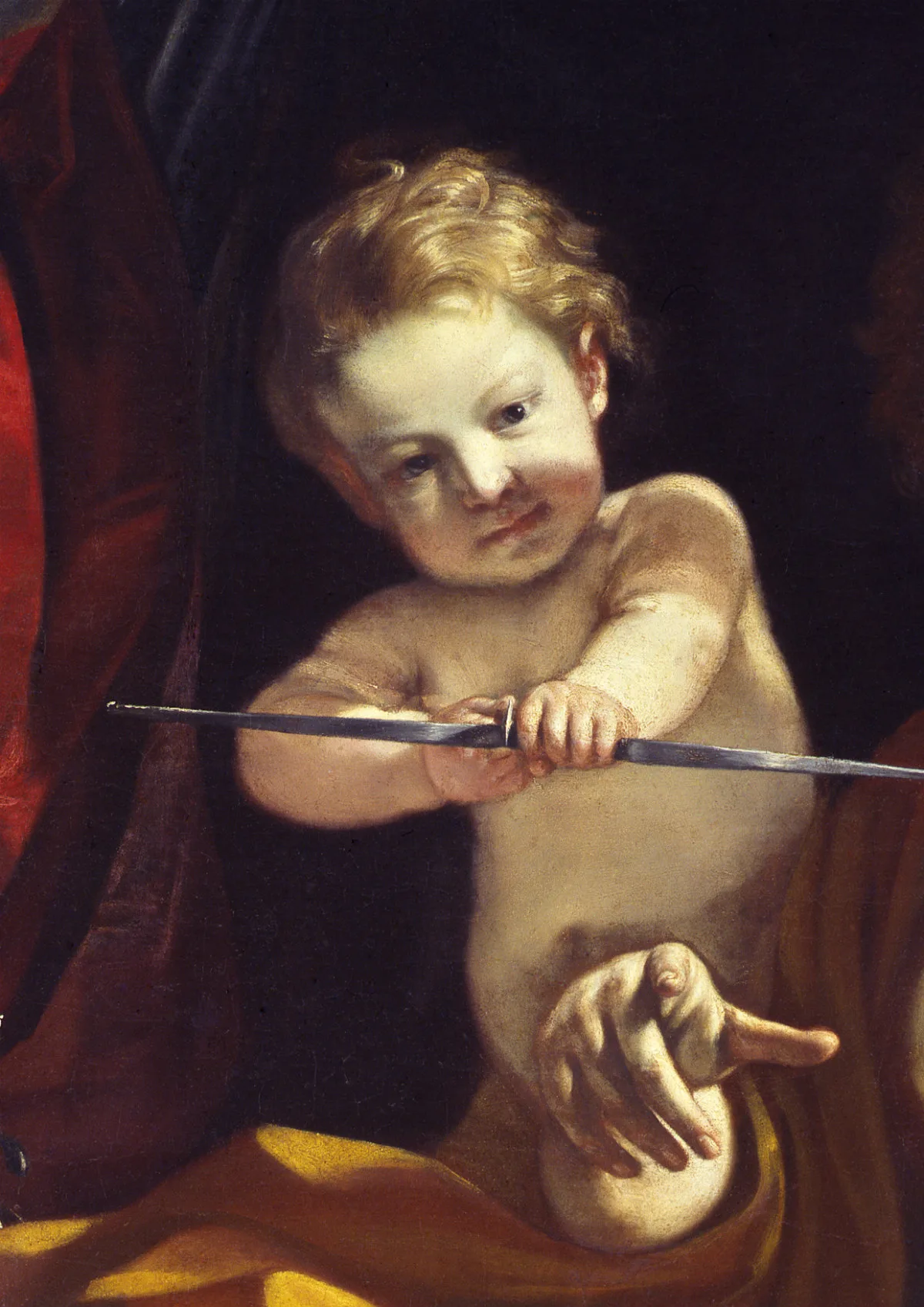 Guercino - Venere, Marte e Amore (part.)
