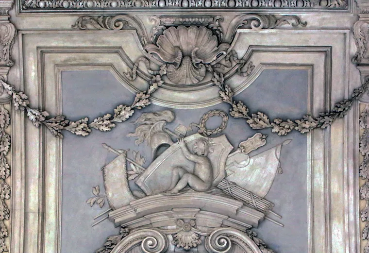 Galleria Grande - particolare delle foglie di quercia